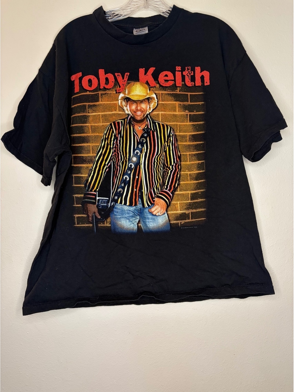 Toby Keith Graphic Black Cotton T-Shirt XL